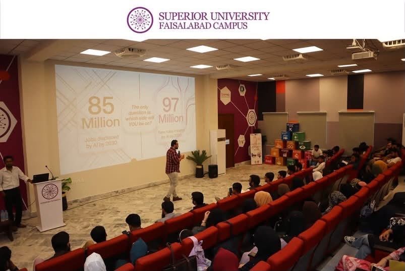 AI Career Roadmap Session at Superior University, Faisalabad 🎓🚀